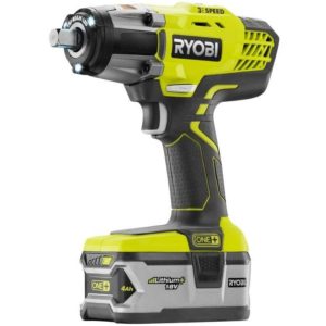 Ryobi P1833 3-Speed 1/2-Inch Impact Wrench Kit